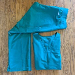 Hunter Green Figs Scrubs